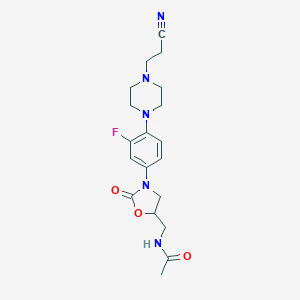 N-[[3-[4-[4-(2-Cyanoethyl)-1-piperazinyl]-3-fluorophenyl]-2-oxo-5-oxazolidinyl]methyl]acetamide
