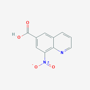 molecular formula C10H6N2O4 B168753 8-nitroquinoline-6-carboxylic Acid CAS No. 157915-07-6
