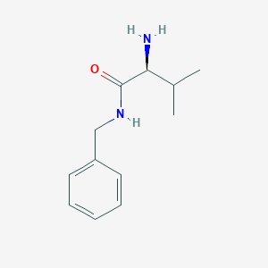 molecular formula C12H18N2O B168757 (2S)-2-Amino-N-benzyl-3-methylbutanamide CAS No. 120369-25-7