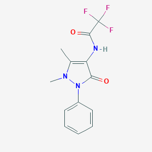 N-(2,3-Dimethyl-5-oxo-1-phenyl-2,5-dihydro-1H-pyrazol-4-yl)-2,2,2-trifluoroacetamide