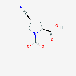 (2S,4S)-1-(tert-butoxycarbonyl)-4-cyanopyrrolidine-2-carboxylic acid