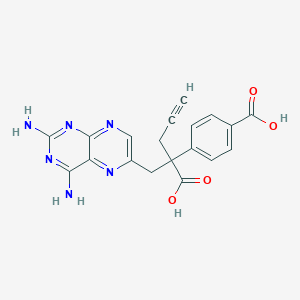 4-(2-Carboxy-1-(2,4-diaminopteridin-6-yl)pent-4-yn-2-yl)benzoic acid