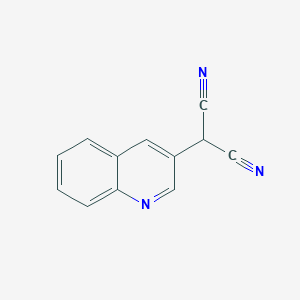 molecular formula C12H7N3 B168784 3-Quinolinylmalononitrile CAS No. 117646-34-1
