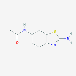 molecular formula C9H13N3OS B168800 N-(2-Amino-4,5,6,7-tetrahydro-1,3-benzothiazol-6-yl)acetamide CAS No. 106006-80-8