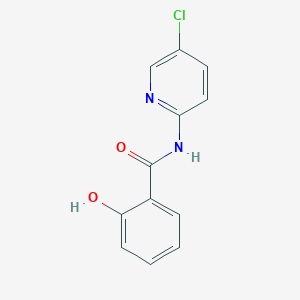 molecular formula C12H9ClN2O2 B168810 N-(5-氯吡啶-2-基)-2-羟基苯甲酰胺 CAS No. 130234-74-1