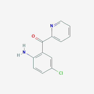 molecular formula C12H9ClN2O B168816 (2-氨基-5-氯苯基)(吡啶-2-基)甲酮 CAS No. 1830-42-8