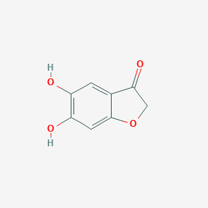 molecular formula C8H6O4 B168817 5,6-二羟基苯并呋喃-3-酮 CAS No. 14771-00-7