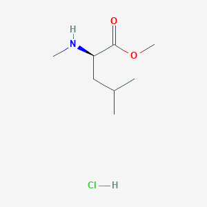 Methyl (2R)-4-methyl-2-(methylamino)pentanoate;hydrochloride
