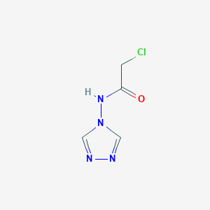 molecular formula C4H5ClN4O B168829 2-chloro-N-(1,2,4-triazol-4-yl)acetamide CAS No. 137141-14-1