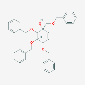 4,5,6-Tris(benzyloxy)-1-[(benzyloxy)methyl]cyclohex-2-en-1-ol