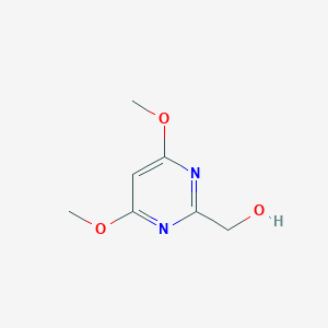 molecular formula C7H10N2O3 B168868 (4,6-Dimethoxypyrimidin-2-yl)methanol CAS No. 125966-88-3