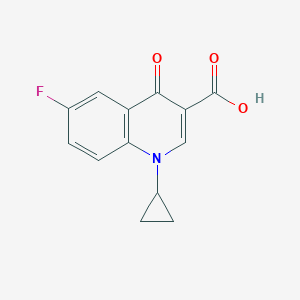 3-Quinolinecarboxylic acid, 1-cyclopropyl-6-fluoro-1,4-dihydro-4-oxo-