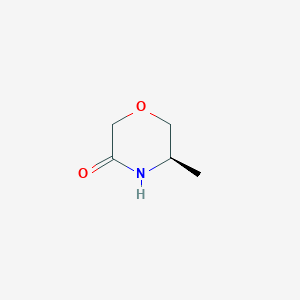molecular formula C5H9NO2 B168887 (R)-5-methylmorpholin-3-one CAS No. 119844-67-6