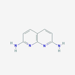 molecular formula C8H8N4 B168891 1,8-Naphthyridine-2,7-diamine CAS No. 145325-89-9