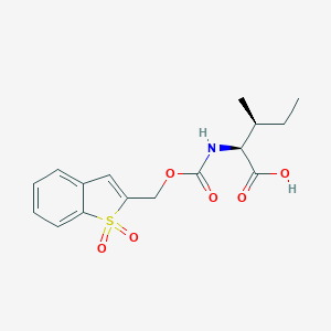 molecular formula C16H19NO6S B168896 N-Bsmoc-L-isoleucine CAS No. 197245-22-0