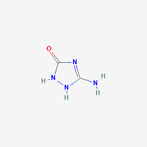 molecular formula C2H4N4O B168925 5-氨基-1H-1,2,4-三唑-3(2H)-酮 CAS No. 1003-35-6