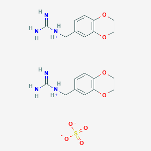 molecular formula 2C10H13N3O2.H2O4S B168931 Carbamimidoyl(2,3-dihydro-1,4-benzodioxin-6-ylmethyl)azanium;sulfate CAS No. 17471-82-8