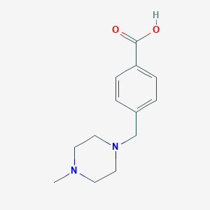 molecular formula C13H18N2O2 B016894 4-((4-Methylpiperazin-1-YL)methyl)benzoic acid CAS No. 106261-48-7