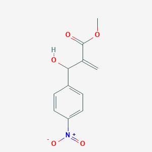 molecular formula C11H11NO5 B168941 Methyl 2-(hydroxy(4-nitrophenyl)methyl)acrylate CAS No. 114106-93-3