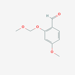 molecular formula C10H12O4 B168946 4-Methoxy-2-(methoxymethoxy)benzaldehyde CAS No. 124555-63-1