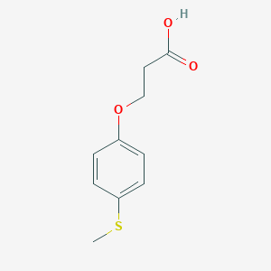 molecular formula C10H12O3S B168948 3-[4-(Methylthio)phenoxy]propionic acid CAS No. 18333-20-5
