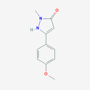 molecular formula C11H12N2O2 B168960 3-(4-Methoxyphenyl)-1-methyl-1h-pyrazol-5-ol CAS No. 199587-26-3