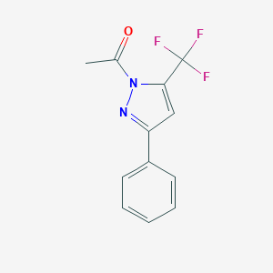 1-[3-Phenyl-5-(trifluoromethyl)pyrazol-1-yl]ethanone
