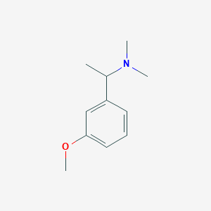 molecular formula C11H17NO B169001 1-(3-methoxyphenyl)-N,N-dimethylethanamine CAS No. 169772-44-5