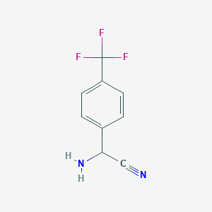 2-Amino-2-(4-(trifluoromethyl)phenyl)acetonitrile