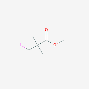 molecular formula C6H11IO2 B169028 Methyl 3-iodo-2,2-dimethylpropanoate CAS No. 150349-54-5