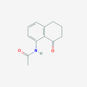 molecular formula C12H13NO2 B169029 N-(8-氧代-5,6,7,8-四氢萘-1-基)乙酰胺 CAS No. 110139-15-6