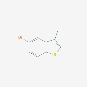 molecular formula C9H7BrS B169043 5-Bromo-3-methylbenzo[b]thiophene CAS No. 1196-09-4
