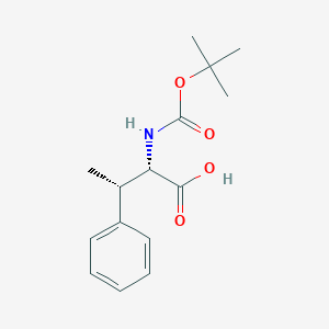 molecular formula C15H21NO4 B169044 (2S,3S)-2-((叔丁氧羰基)氨基)-3-苯基丁酸 CAS No. 115132-19-9