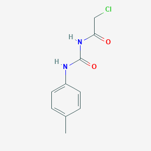 molecular formula C10H11ClN2O2 B169050 3-(2-chloroacetyl)-1-(4-methylphenyl)urea CAS No. 13558-77-5