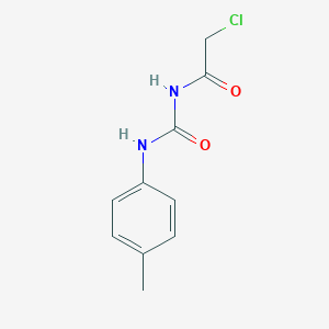 molecular formula C10H11ClN2O2 B169050 N-(Chloroacetyl)-N'-(4-methylphenyl)urea CAS No. 13558-77-5