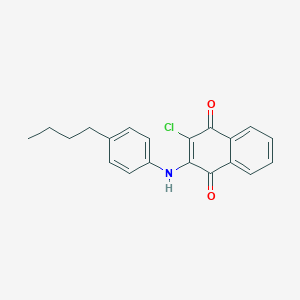molecular formula C20H18ClNO2 B169058 2-(4-Butylanilino)-3-chloronaphthoquinone CAS No. 179115-42-5