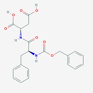 (2S)-2-[[(2S)-3-phenyl-2-(phenylmethoxycarbonylamino)propanoyl]amino]butanedioic acid