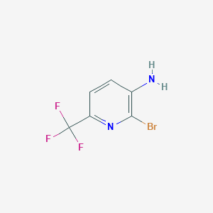molecular formula C6H4BrF3N2 B169087 2-Bromo-6-(trifluoromethyl)pyridin-3-amine CAS No. 117519-16-1