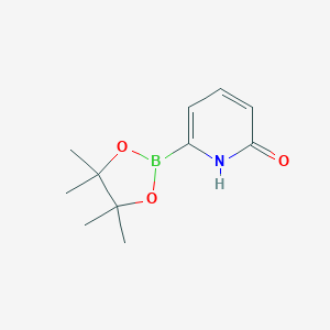 molecular formula C11H16BNO3 B169088 6-(4,4,5,5-四甲基-1,3,2-二氧杂硼环-2-基)吡啶-2(1H)-酮 CAS No. 1310405-04-9