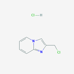 molecular formula C8H8Cl2N2 B169090 2-(Chloromethyl)imidazo[1,2-a]pyridine hydrochloride CAS No. 112230-20-3