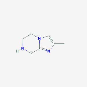 molecular formula C7H11N3 B169093 2-Methyl-5,6,7,8-tetrahydroimidazo[1,2-a]pyrazine CAS No. 126052-22-0