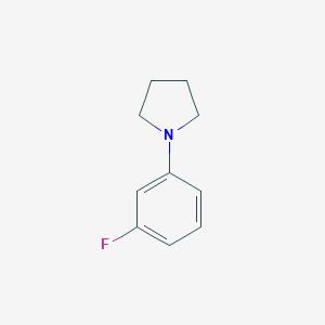 molecular formula C10H12FN B169096 1-(3-fluorophenyl)Pyrrolidine CAS No. 139909-17-4