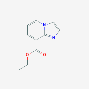 molecular formula C11H12N2O2 B169097 Ethyl 2-methylimidazo[1,2-a]pyridine-8-carboxylate CAS No. 133427-00-6