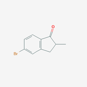 molecular formula C10H9BrO B169099 5-Bromo-2-methyl-2,3-dihydro-1H-inden-1-one CAS No. 104107-22-4
