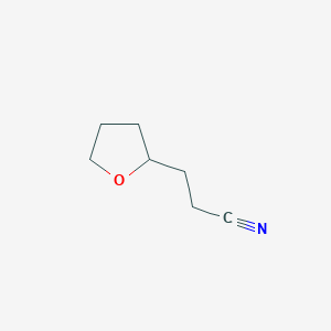 molecular formula C7H11NO B169102 3-(Oxolan-2-yl)propanenitrile CAS No. 16237-62-0