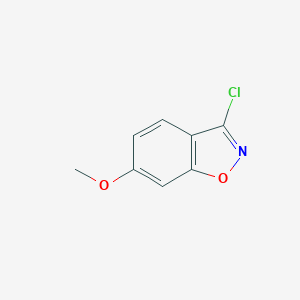 molecular formula C8H6ClNO2 B169105 3-氯-6-甲氧基-苯并[d]异恶唑 CAS No. 157368-32-6
