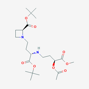 (2S,3S,3''S)-N-[3-(3-acetoxy-3-methoxycarbonylpropanamino)-3-tert-butoxycarbonylpropanyl]azetidine-2-carboxylic Acid tert-Butyl Ester