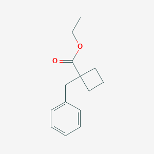 molecular formula C14H18O2 B169148 Ethyl 1-benzylcyclobutanecarboxylate CAS No. 114672-01-4
