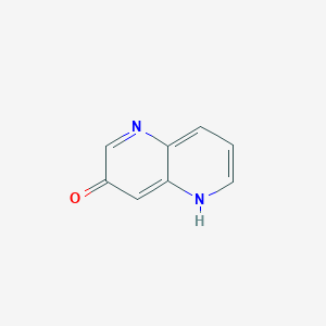 molecular formula C8H6N2O B169152 1,5-萘啶-3-醇 CAS No. 14756-78-6