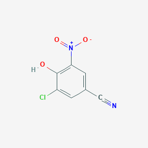 molecular formula C7H3ClN2O3 B169153 3-Chloro-4-hydroxy-5-nitrobenzonitrile CAS No. 1689-88-9